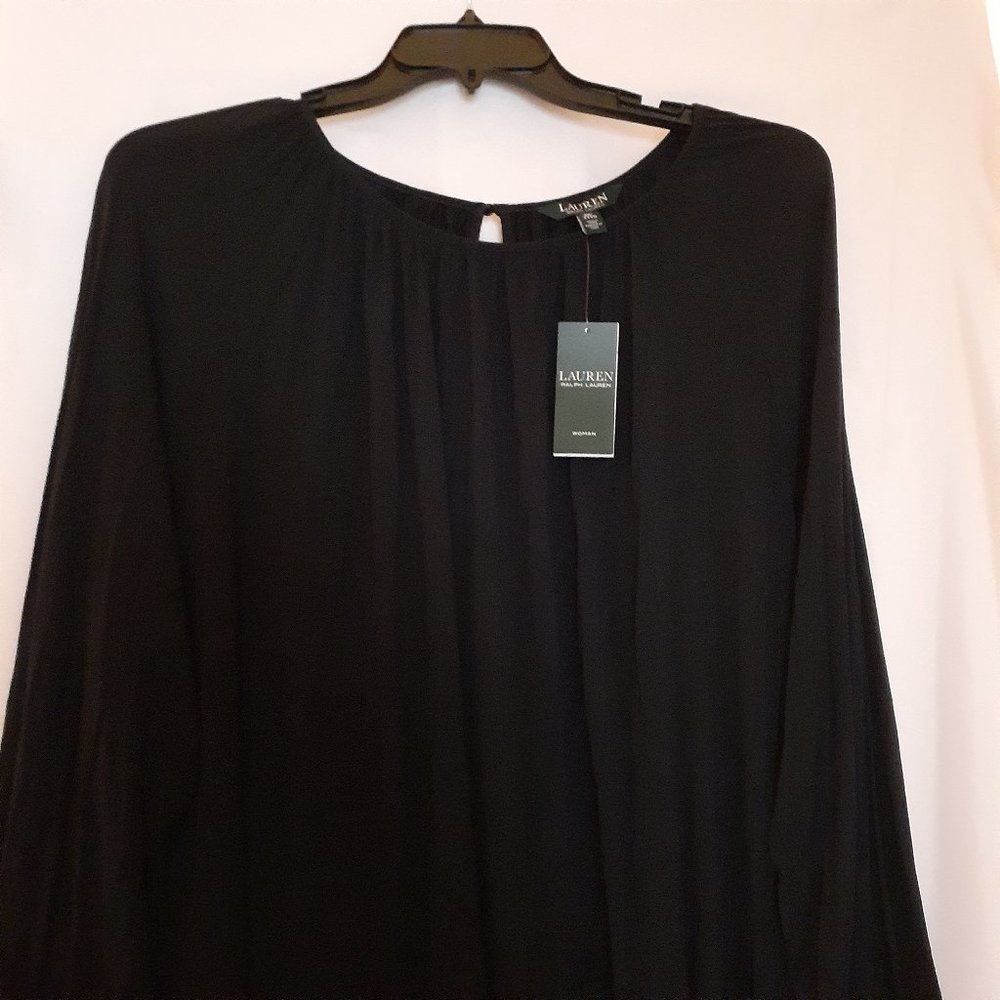 Lauren Ralph Lauren Casual Navy Blue Top